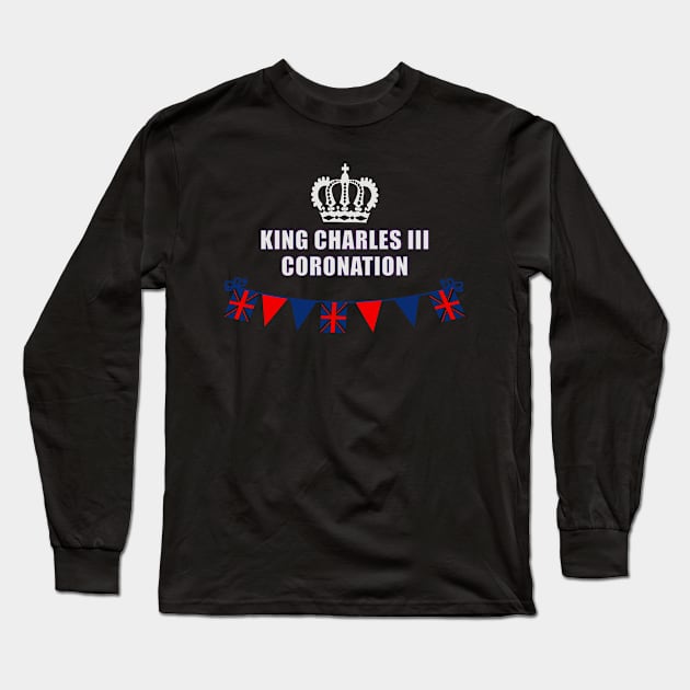 King Charles Coronation 2023 Long Sleeve T-Shirt by Boo Face Designs